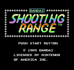 Shooting Range Title Screen